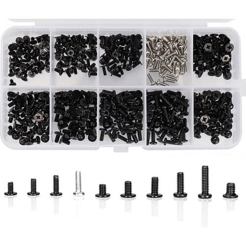 GTBL 500Pcs M2 M2.5 M3 Laptop Notebook Computer Screw Kit Set for IBM HP Dell Lenovo Samsung Sony Toshiba Gateway Acer