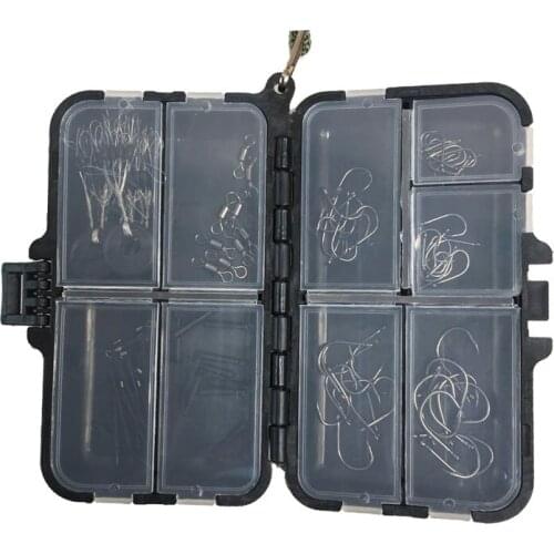 Mini Fishing Tackle Box Small Clear Plastic Hooks Lures Baits Accessory Accessories Holder Terminal Storage Container