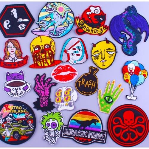 Cartoon Anime Spirited Away Patch For Clothing Iron On Embroidered Patches For Clothes Punk Embroidery Patch On Cloth Appliques