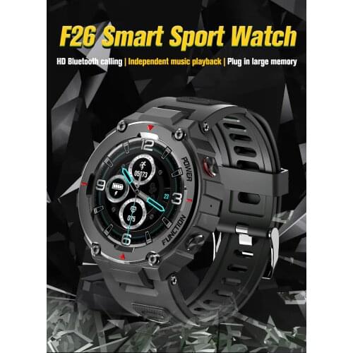 2021 new F26 smart watch mens gift for dad Bluetooth call custom dial sports clock Smartwatch fitness tracker (for Android iOS)