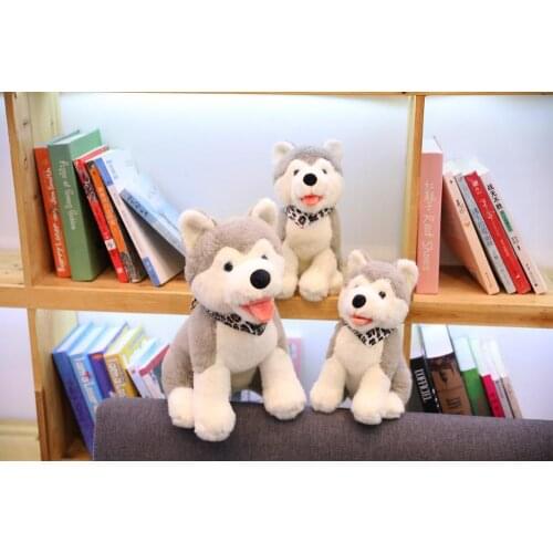 28/38/48cm New Simulation Husky Dog Plush Toys Kids Lovely Shiba Inu Animal Stuffed Dolls Baby Birthday Gifts Christmas present