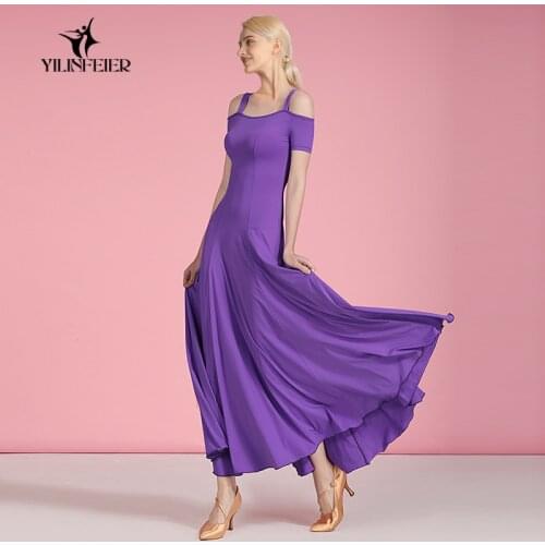 New ballroom dance competition dress dance ballroom waltz dresses standard dance dress women S9067