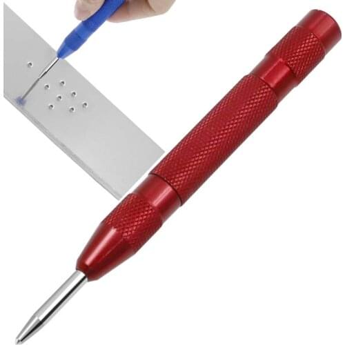 Heavy Duty Automatic Centre Punch Spring Loaded Metal Wood Press Dent Marker Drill