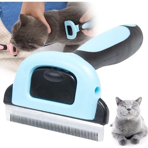 Pet Comb Pet Stainless Double-sided Brush Cat Dog Hair Removal Comb Grooming Dog Hair Removal Tool