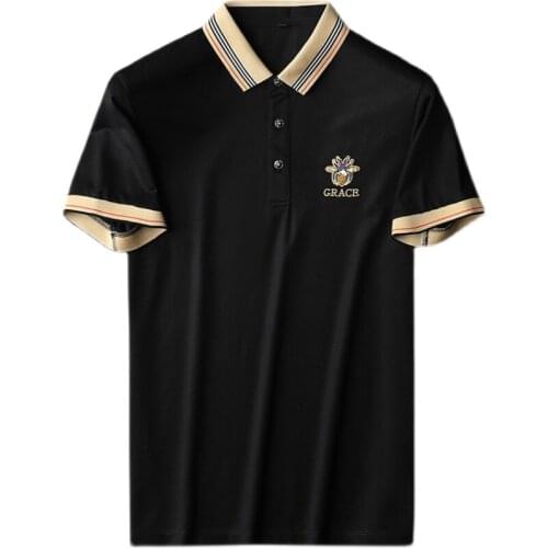 2021 Colorful Printed Polo for Men Casual Slim High Quality Men Clothing Summer 100% Cotton Brand polo shirt men