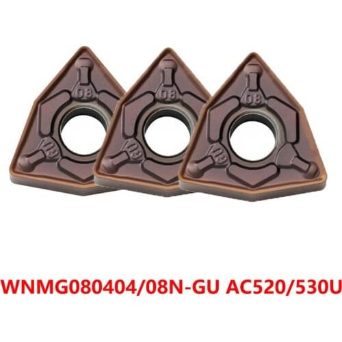 WNMG080404 WNMG080408 N-GU AC530U AC520U Lathe Cutter WNMG0804 Turning Tool CNC WNMG 080404 080408 Cutting 10pcs Original Insert
