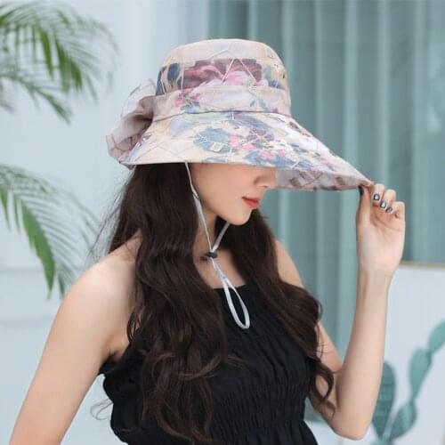 Women Visor Hat Fishing Fisherman Beach Hat UV Protection Hat Casual Ladies 2021 Summer Big Brim Outdoor Sun Protection Chapeau