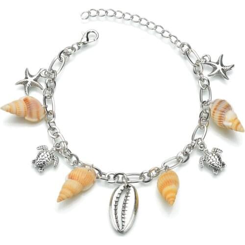 Vintage Tortoise Anklets For Women Bohemian Shell Ankle Bracelet Barefoot Foot Wedding Bride Jewelry Best Gift