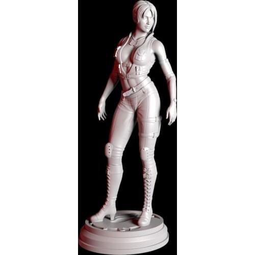 1/24 75mm 1/18 100mm Resin Model Kits Female Soldier Figure Unpainted No Color RW-219