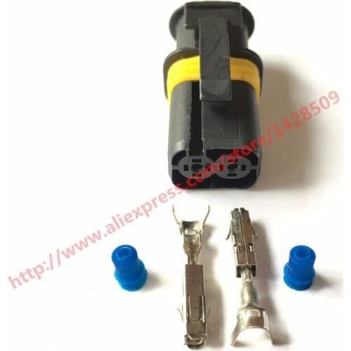 5 Sets 2 Pin Waterproof Connector 18286000002 Electrical Lear Connectors Sealed Automotive Female 18286.000.002