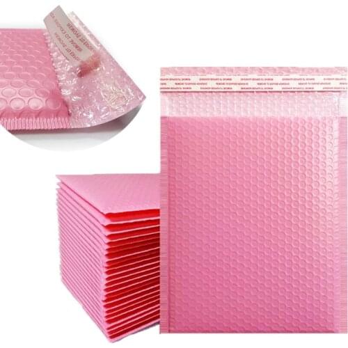 10pcs pink package bag delivery Bubble Envelope bag waterproof self Seal mailing bags Padded Envelopes storage bag for bussiness