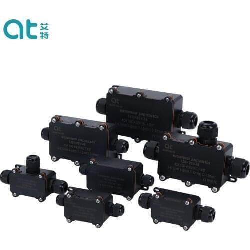 140*85*56MM IP68 Waterproof Junction Box Electrical 2/3/4 Way Enclosure Block Cable Connecting Line Protection Sealed Retardant