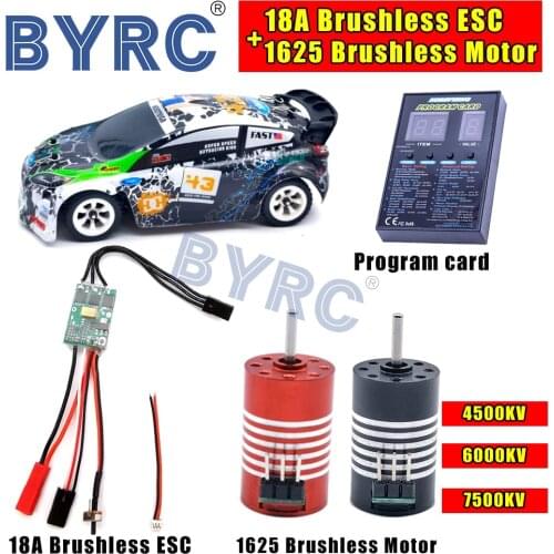 18A Brushless ESC + 1625 Brushless Motor for RC 1/24 1/28 car MINI-Q MINI-D MINI-Z awd brushless upgrade