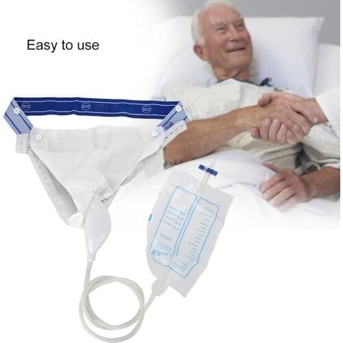 2000ml Urine collector Silicone Adults Urinal with Urine Catheter Bags Man Woman Older Men male female Toilet