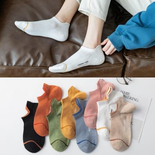2020hot Selling Womens Short Socks Cotton Comfortable Cotton Heel Wear-Resistant Heel Mesh Boat Socks White Summer Size35-43
