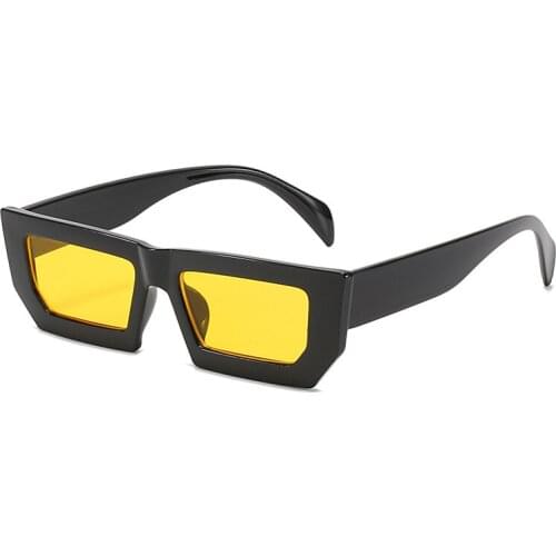 2021 Vintage Small Rectangle Sunglasses Women Jelly Color Eyewear Brand Designer Men Pink Green Yellow Sun Glasses Shades UV400