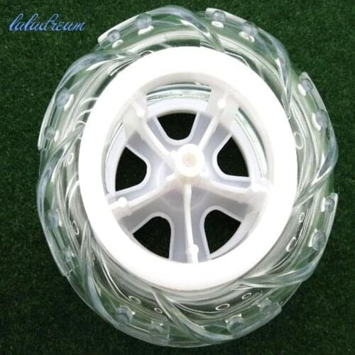 3*78mm transparent rubber wheel off-road vehicle tire for diy car model part