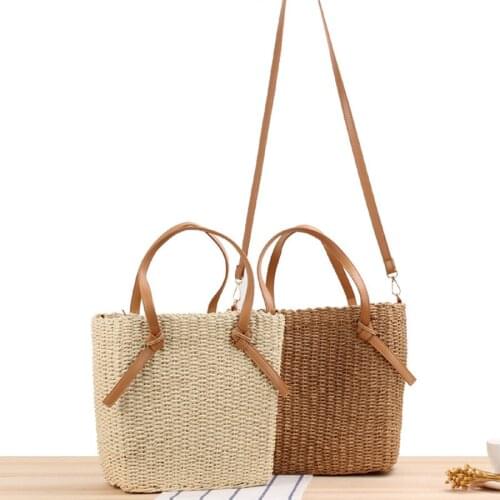 Bohemian straw woven bag women summer wrapped shoulder bag fashion female messenger handbags handmade travel totes crossbody bag