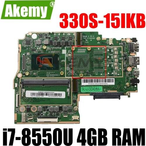 For IdeaPad 330S-15IKB Laptop motherboard 330S-KBL-MB-V04 REV:SVT P/N 431204219040 with i7-8550U RAM 4GB Motherboard 100% test