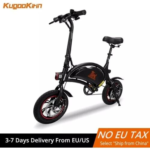 Kugookirin B1 Electric Bike Folding Bicycle 25KM Range Adult eBike 25KMH 12inch Wheel Mini Powerful Men Womes Electric Scooter