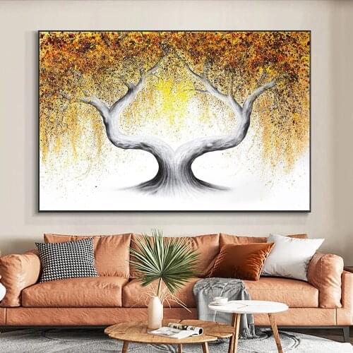 Graffiti Trees Canvas Painting Abstract Plant Poster And Picture Modern Art Print Wall Picture For Living Room Home Decor Mural
