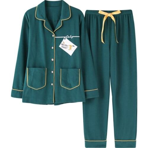 CX cotton long sleeve pajamas womens large cotton home clothes free delivery