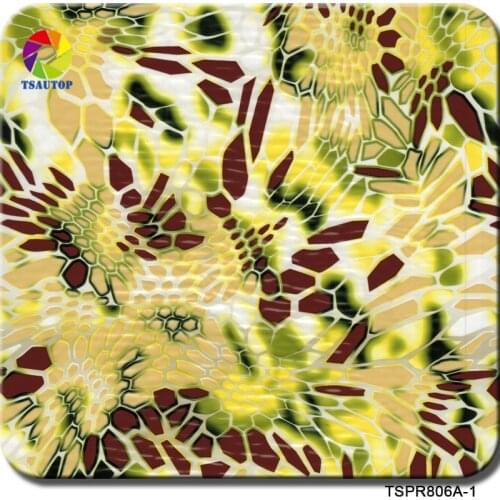ROYAL TSAUTOP Size 1m x 10m hydro dipping transfer For CAR parts animal skin Hydrographic Film aquaprint film WDF8006A-1