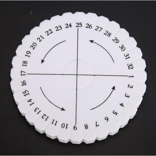 2pcs/set 10cm Round Kumihimo Beading Cord Disc Disk Braiding Plate Jewelry Knitting Tools DIY Braided White Plate