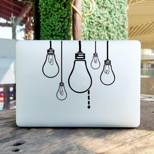 Bulb Creative Design Laptop Sticker for Macbook Pro 16" Air Retina 11 12 13 15 Inch Mac Book M1 Skin 14" Notebook Computer Decal