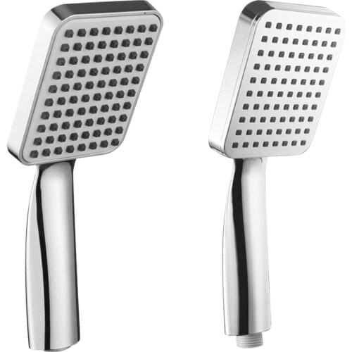 RecabLeght Pressurized Shower Head High Pressure Square 20mm ABS Bathroom Showerhead Handheld Rainfall Water Spray Nozzle Filter