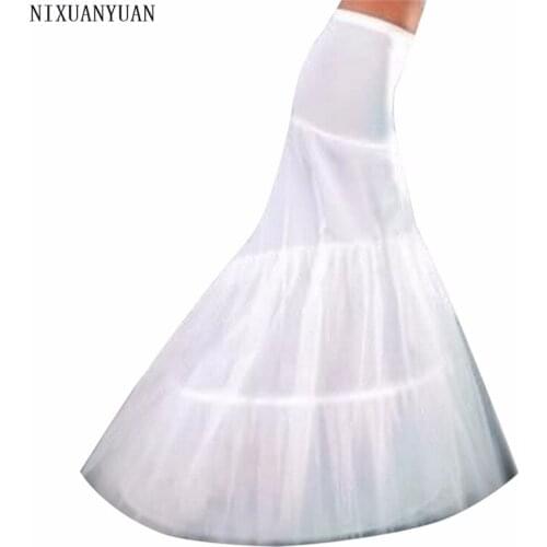 NIXUANYUAN Fast Shipping Wedding Accessories Mermaid Petticoats / Underskirt Crinoline Bridal Tulle In Stock