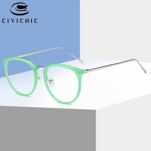 Chic Round Eyeglasses Women Myopia Optical Glasses Frames Clear Eyewear Gafas De Marca Mujer Brand Designer Lunette De Vue COG95