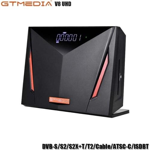 GTMEDIA V8 UHD Receptor Support DVB-S/S2/S2X+T/T2/Cable/ATSC-C/ISDBT Satellite TV Receiver Spain/Brazil/Russia TV BOX