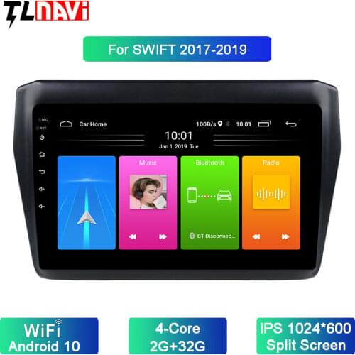 Android 10 For Suzuki Swift 2017 2018 2019 Car DVD Multimedia Player GPS Navigation Stereo Radio BT WIFI