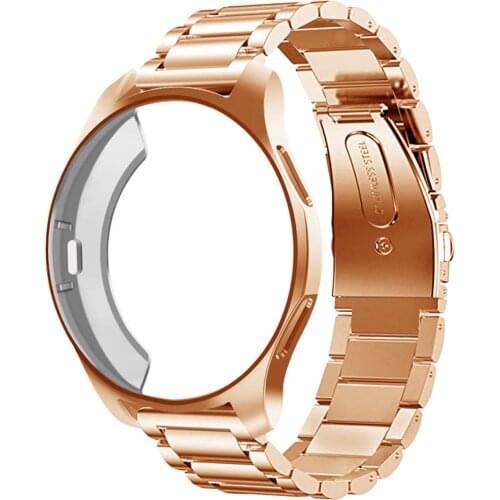 Strap+case For samsung Galaxy watch band 46/42mm Gear S3 Frontier Stainless Steel bracelet + protective cover 20/22mm watchband