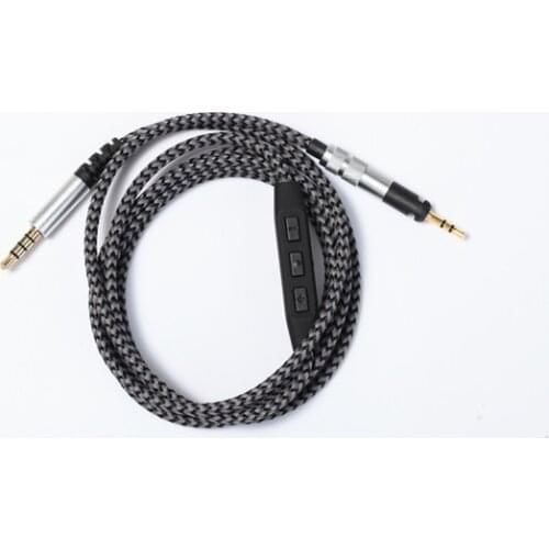 Replacement Cable Earphone Headset 3.5mm to 2.5mm Stereo Bass Audio Cables with MIC for SH HD598 HD558 HD518 HD 598 Headphone