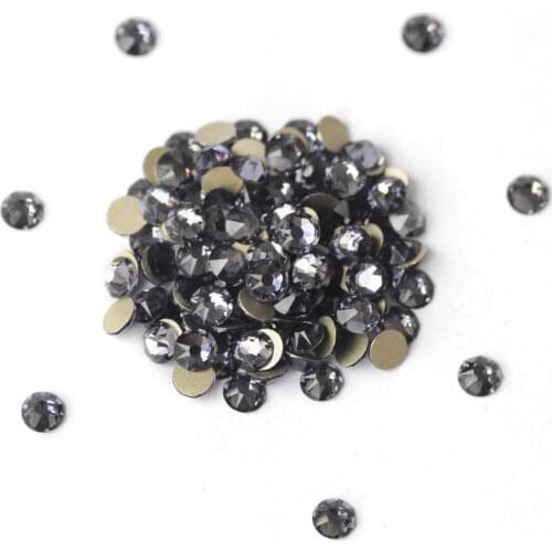 CTPA3bl BSapphire Rhinestones Flatback Small Facets Non Hotfix Strass Glitter Glass Crystal Stone For Craft Clothes Accessories