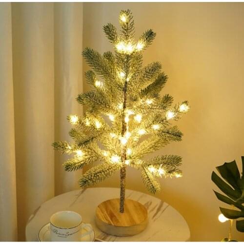 Tree Lights Led Pine Needles Girls Room Decoration Lights Bedroom Glowing Tree Holiday Christmas Tree Lights