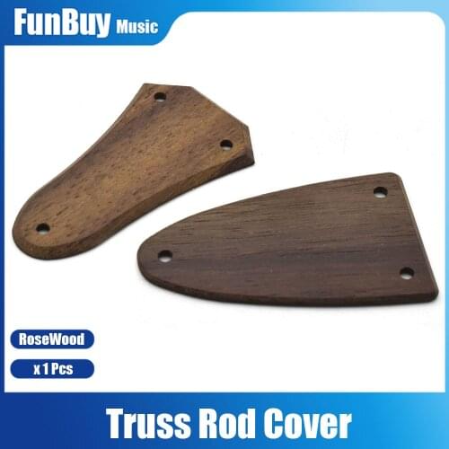 Hot Selling 3 Hole Rosewood Electric Acoustic Guitar Truss Rod Cover Plate Holder Guitar Parts Accessories
