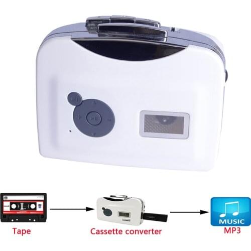 1Pcs Tape to PC USB Cassette to MP3 CD Digital Audio Music Player Converter Tape to MP3 Capture Recorder Car Styling Players New