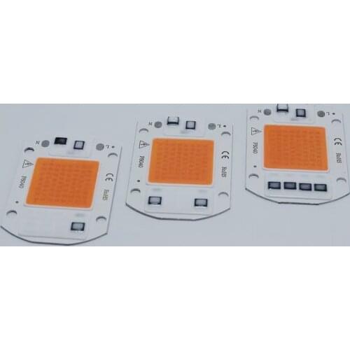 10pcs 20w/30w/50w LED COB CHIP AC220/110V LED Driverless Thickness1mm LED floodlight bead White/warm/full spectrum Free Shipping