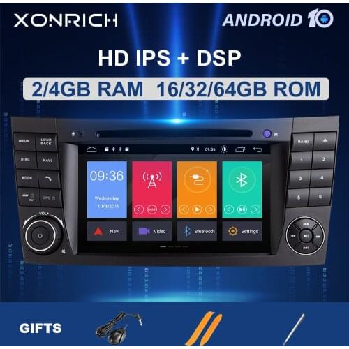 2 din Android 10 Car DVD Multimedia For Mercedes Benz E-class W211 E200 E220 E300E350 E240E280 CLS CLASS W219GPS Radio Audio DSP