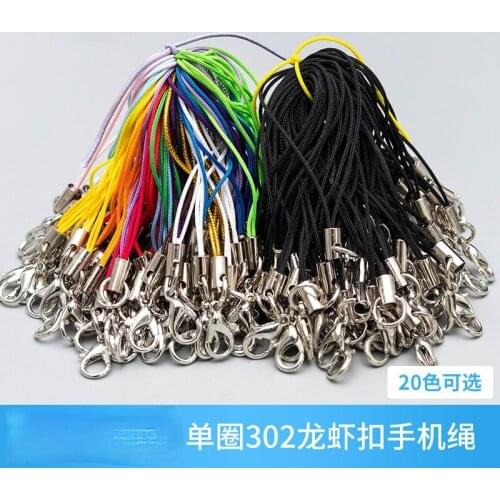 5PCS diy jewelry accessories Lobster buckle cell phone rope mobile phone hook lobster hook handmade material rope