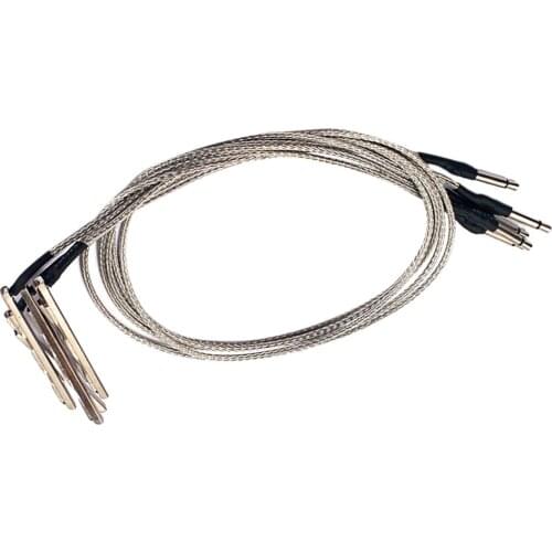 Tooyful 5Pcs Transducer Pickup Piezo Cable for 3 Strings Cigar Box Acoustic Guitar 2.5mm Plug Powerful Audio Guitar Parts