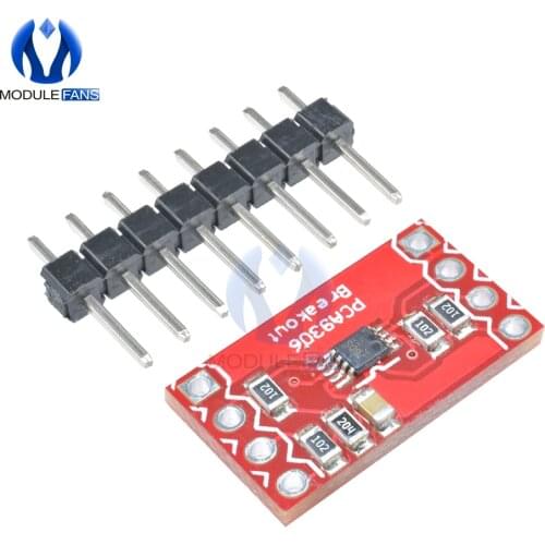 5V 3.3V PCA9306 Dual 2Bits Bi-directional IIC I2C Voltage Level Translator Breakout Board Module High Low Voltage Diy Electronic