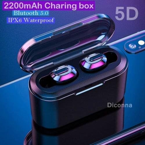 Bluetooth 5.0 Headset TWS Wireless Earphones Mini Earbuds Stereo Headphones IPX7
