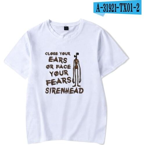 Siren Head T-Shirt for Men Women Oversized O-neck Tops Harajuku Hip Hop Short Sleeve Kid T Shirt Siren Head boy sweatshirt