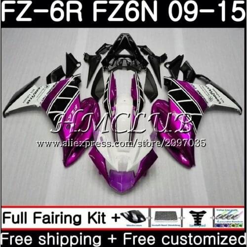 Body For YAMAHA FZ6N FZ-6R 2009 2010 2011 2012 2013 2014 2015 22HC.2 FZ 6R FZ6 R FZ6R 09 10 11 12 13 14 15 Fairing Rose Pink hot