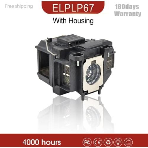 EB-S02 EB-S11 EB-S12 EB-W12 EB-W16 EB-W16SK EB-X12 EB-X14 EB-X14G EH-TW550 EX3210 Projector Lamp ELP67 V13H010L67 for E/PSON