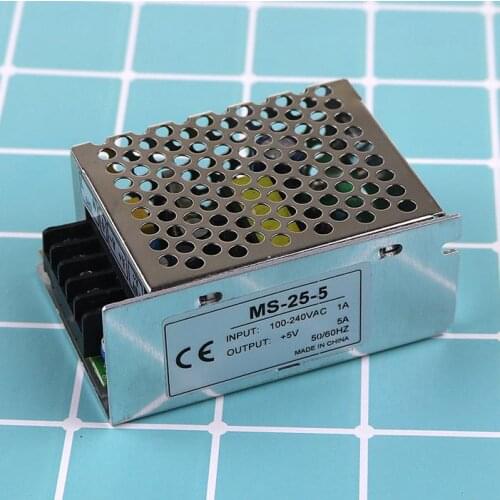 MS-25-5 small capacity single output 25W 5V 5A LED switch power supply